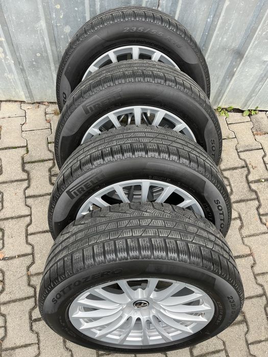 Jante 5x112mm, anvelope iarna 235/55 R18, VW Audi Seat Skoda Mercedes