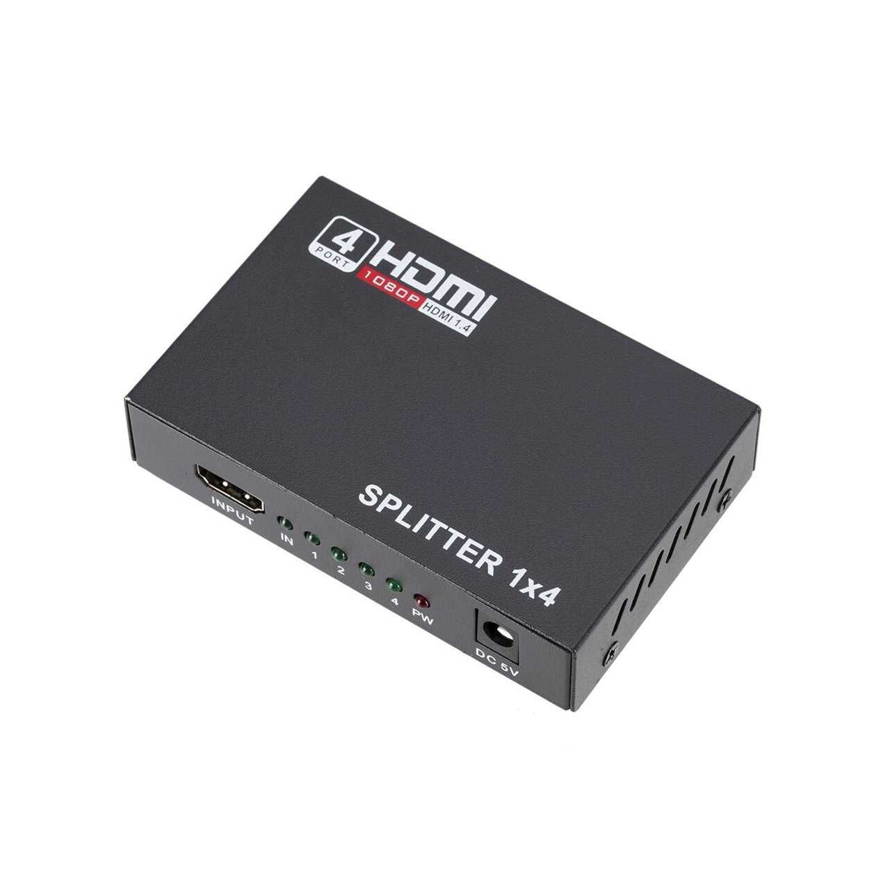 Сплиттер HDMI 1х4 1080p 3D 4 порта вер. 1,4
