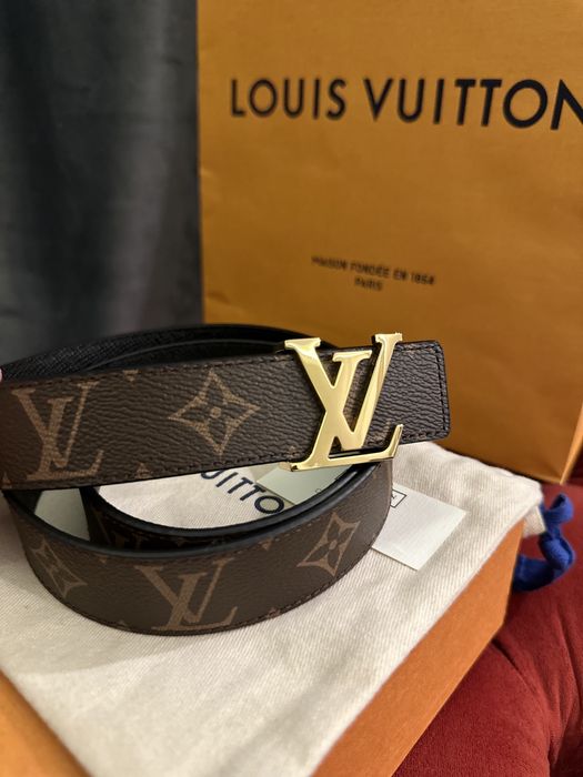 Curea originala Louis Vuitton reversibila LV noua