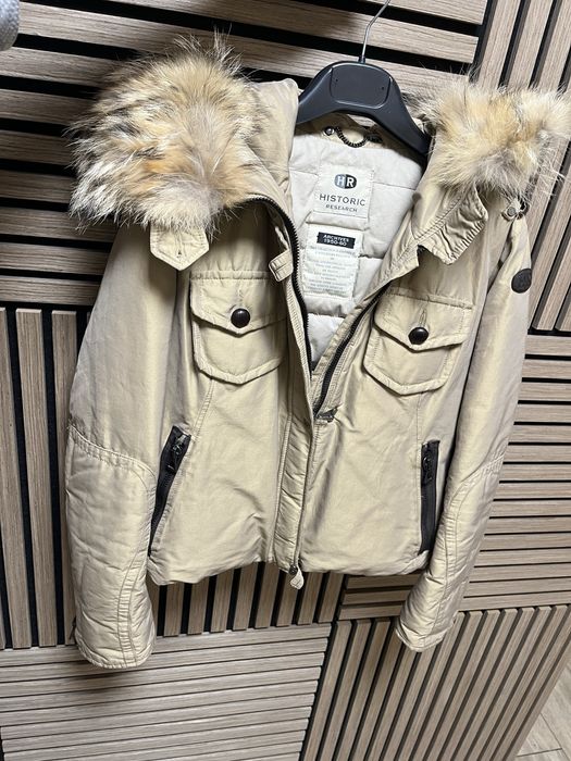 HR Historic Research : Made in ITALY -  яке с пух и косъм размер М/Л