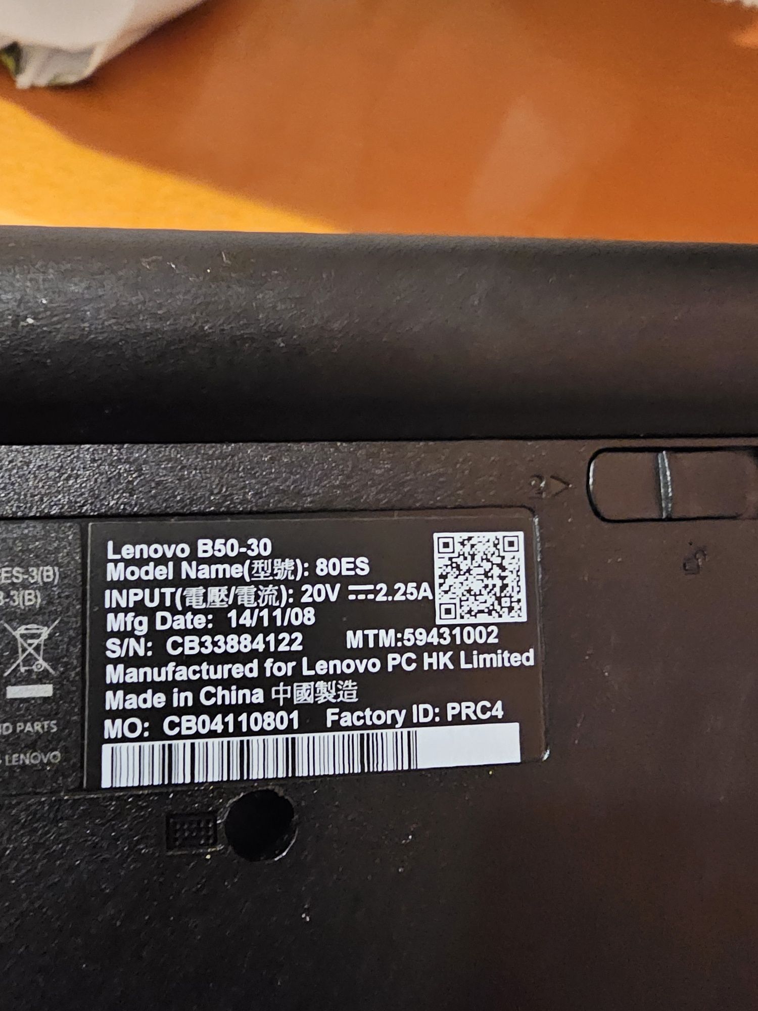 Lenovo Laptop b50-30