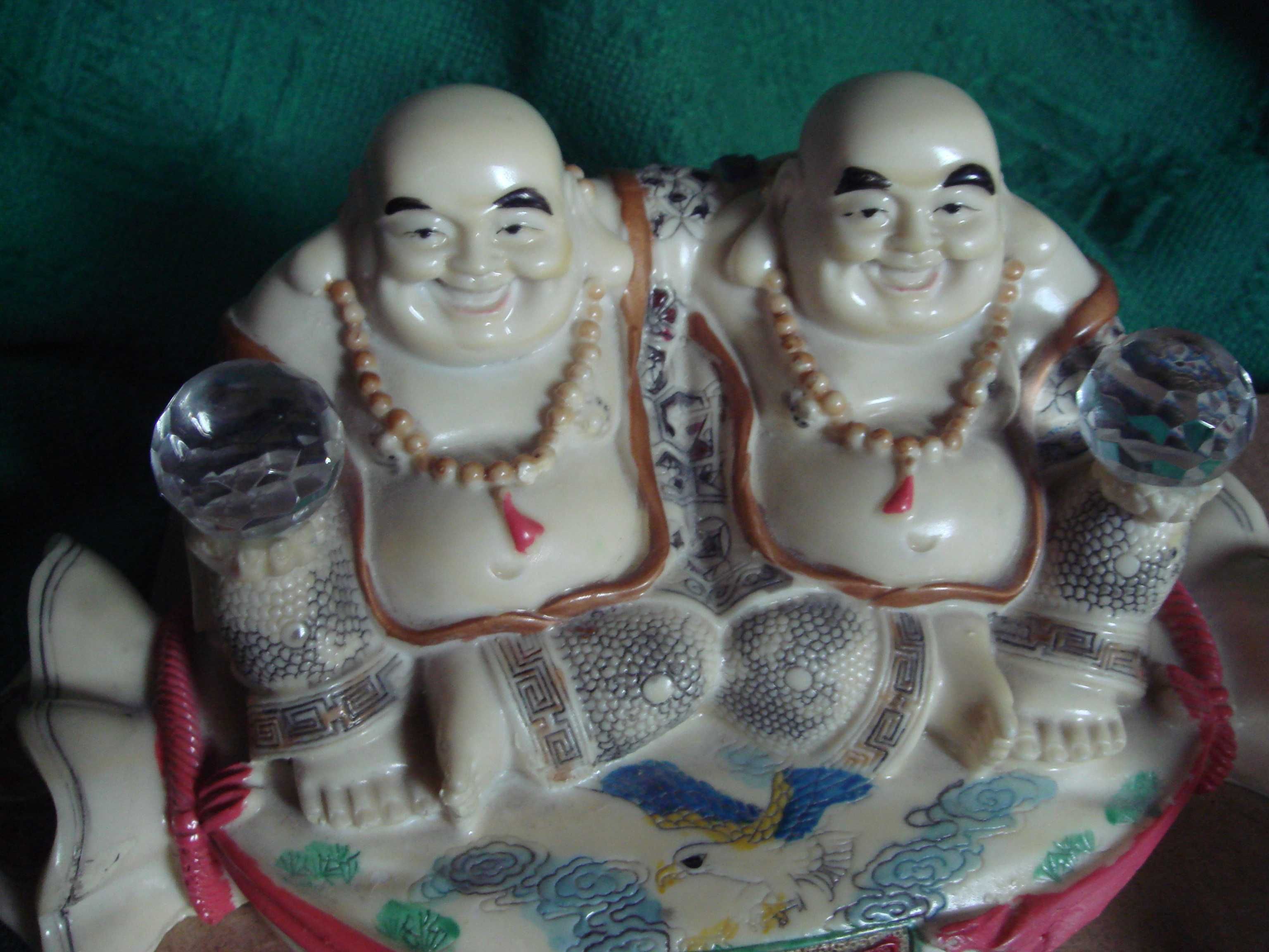 Статуэтка Будды Двойные обнимаются двойная удача-прибыль - деньги