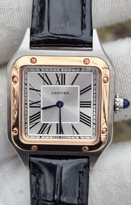 Cartier santos Small 27mm rose for Leds Master Qoalty