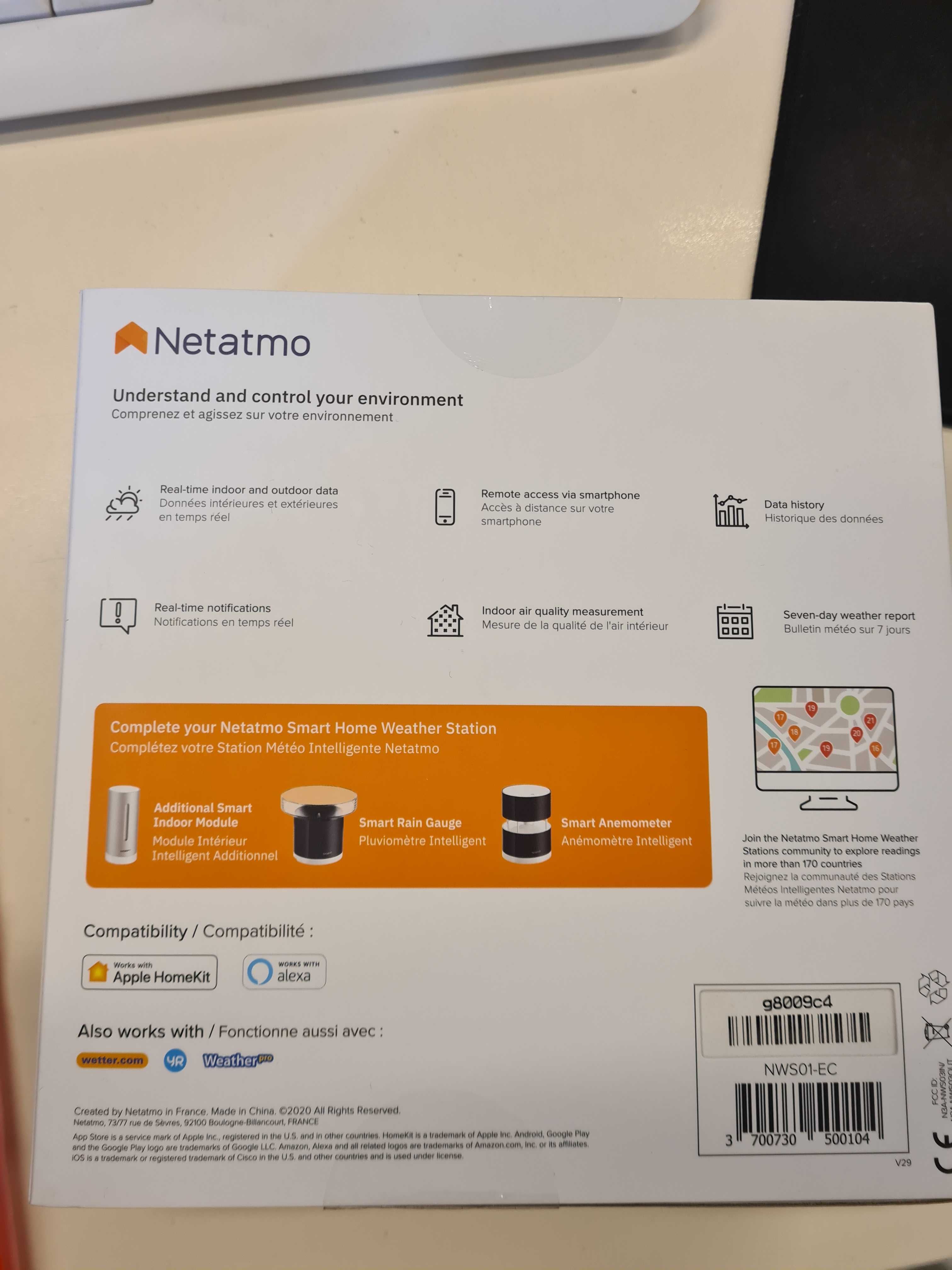 Mетеорологична персонална станция Smart Netatmo