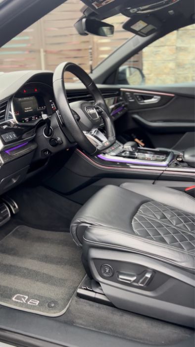 Audi Q8 3x S-Line,Alb Perlat,Maxton,Panoramic,bang olufsen 3d,masaj