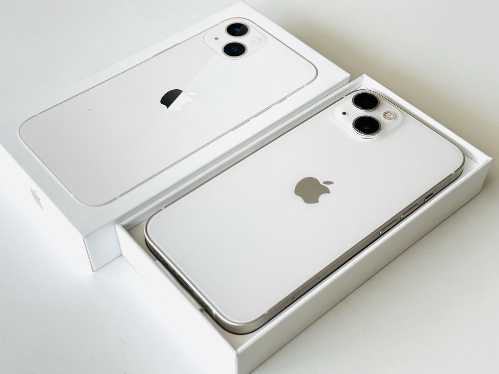 НОВ! Iphone 13 128GB White 100% Батерия! Гаранция 6 месеца