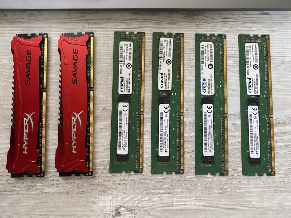 Memorii RAM DDR3 HyperX si Crucial