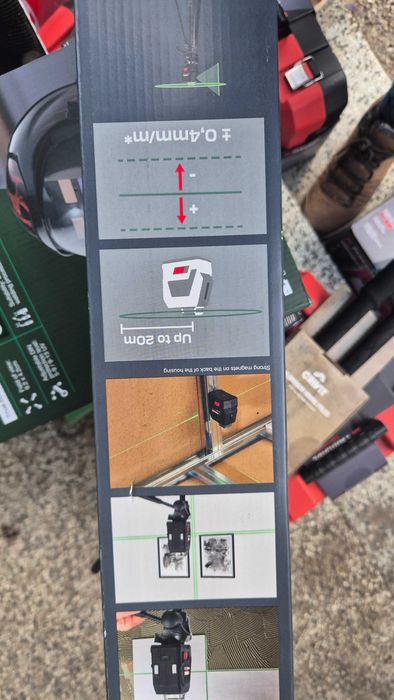 НОВ МАГНИТЕН Parkside Performance Лазерен нивелир с трипод и ГАРАНЦИЯ