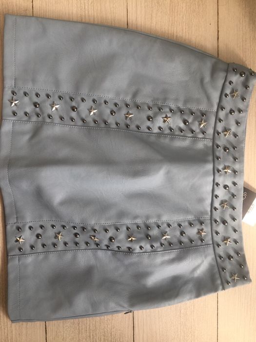 Пола на Topshop от еко кожа , светлосиния