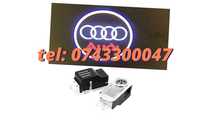 Set Logo Proiectoare Lampi 3d Led Lumini Usi Portiere Sline Audi A Q
