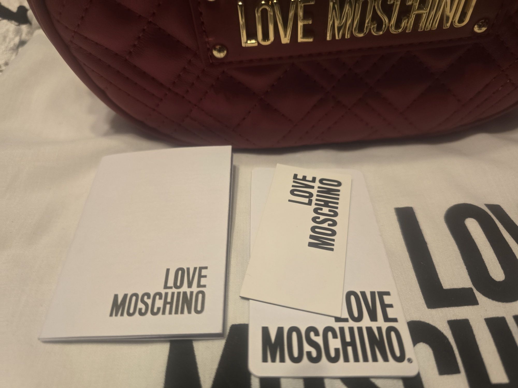 Geanta originala crossbody, Love Moschino, rosie