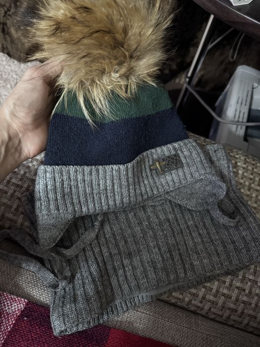 Шапка со снудом на мальчика