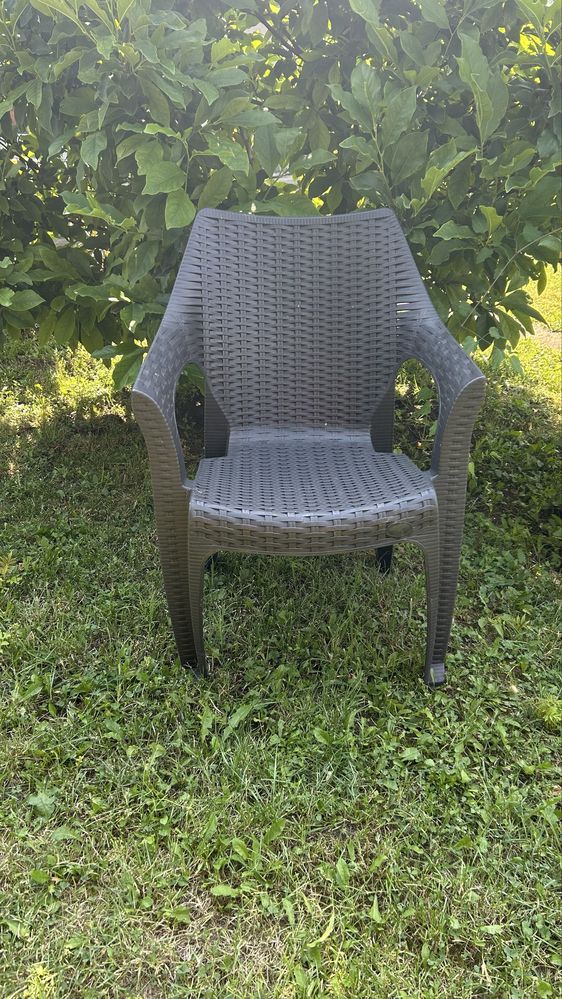Set sase scaune de gradina model imitatie “ratan”
