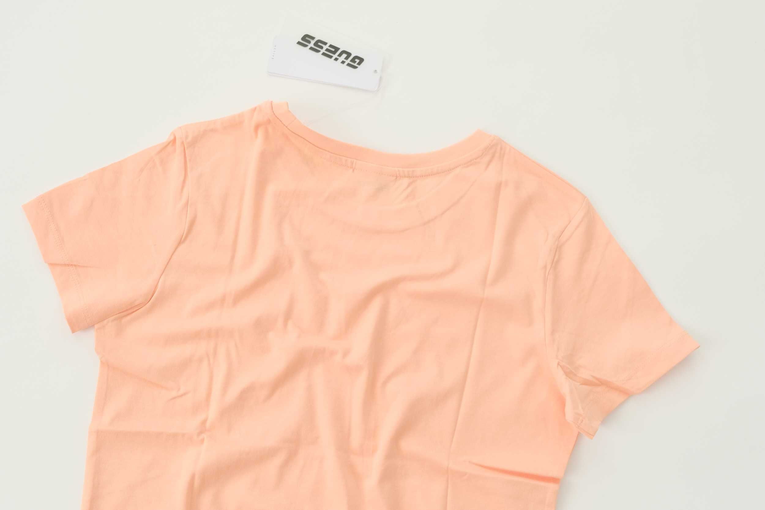 ПРОМО GUESS XS/S/M-Оригинална розова дамска тениска с лого