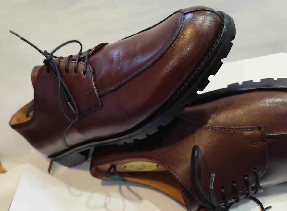 Pantofi derby 43 43.5 split toe KALMAN KALMAN piele naturala moale