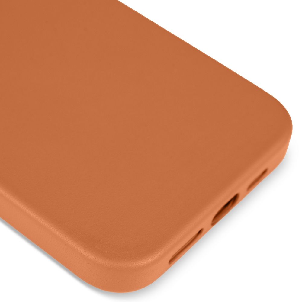 Husa de protectie din piele iPhone 13 Pro, MagSafe, Maro