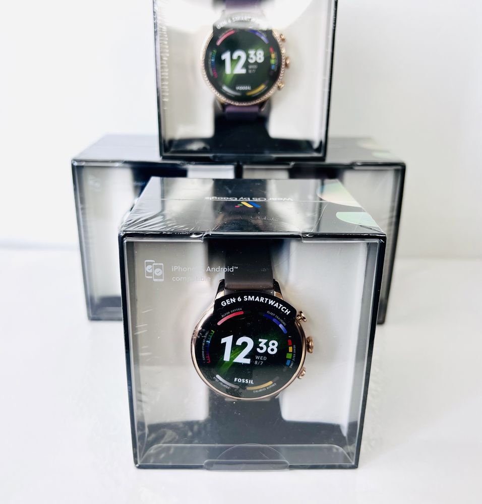 НОВ! Smart часовник Fossil Gen 6 Grey / Purple / Navy /Blush  Гаранция