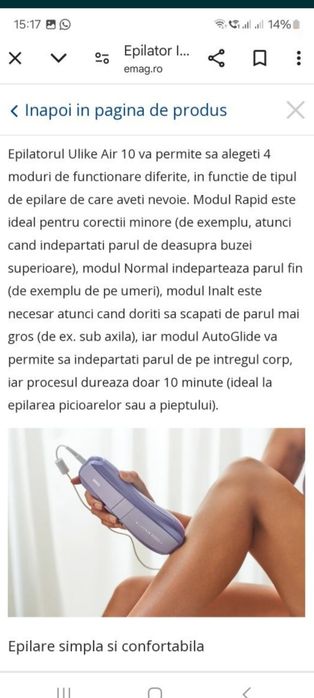 Epilator Ulike Air 10 Sigilat