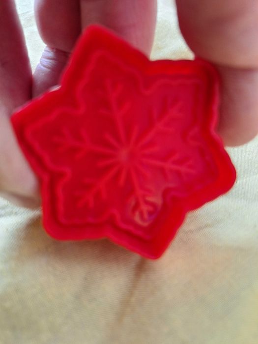 Set 8 forme pentru prajituri de Craciun, KkvoGmle, Silicon, Rosu