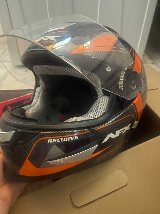 Casca AFX FX-99 Strada Recurve Negru/Orange MD marimea M