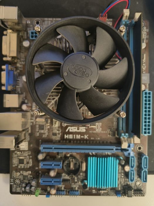 Комплект intel i3 3240 + asus h61m-k + 8gb ddr3