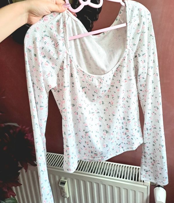 Bluza bumbac bluza maneca lunga top mulat dama