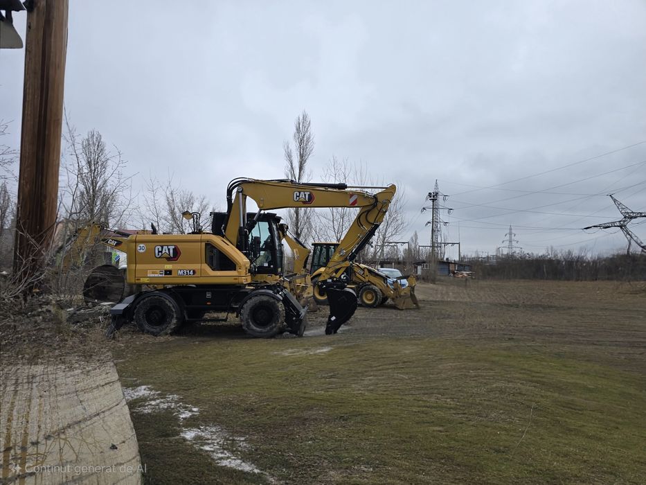 Excavator pe roti