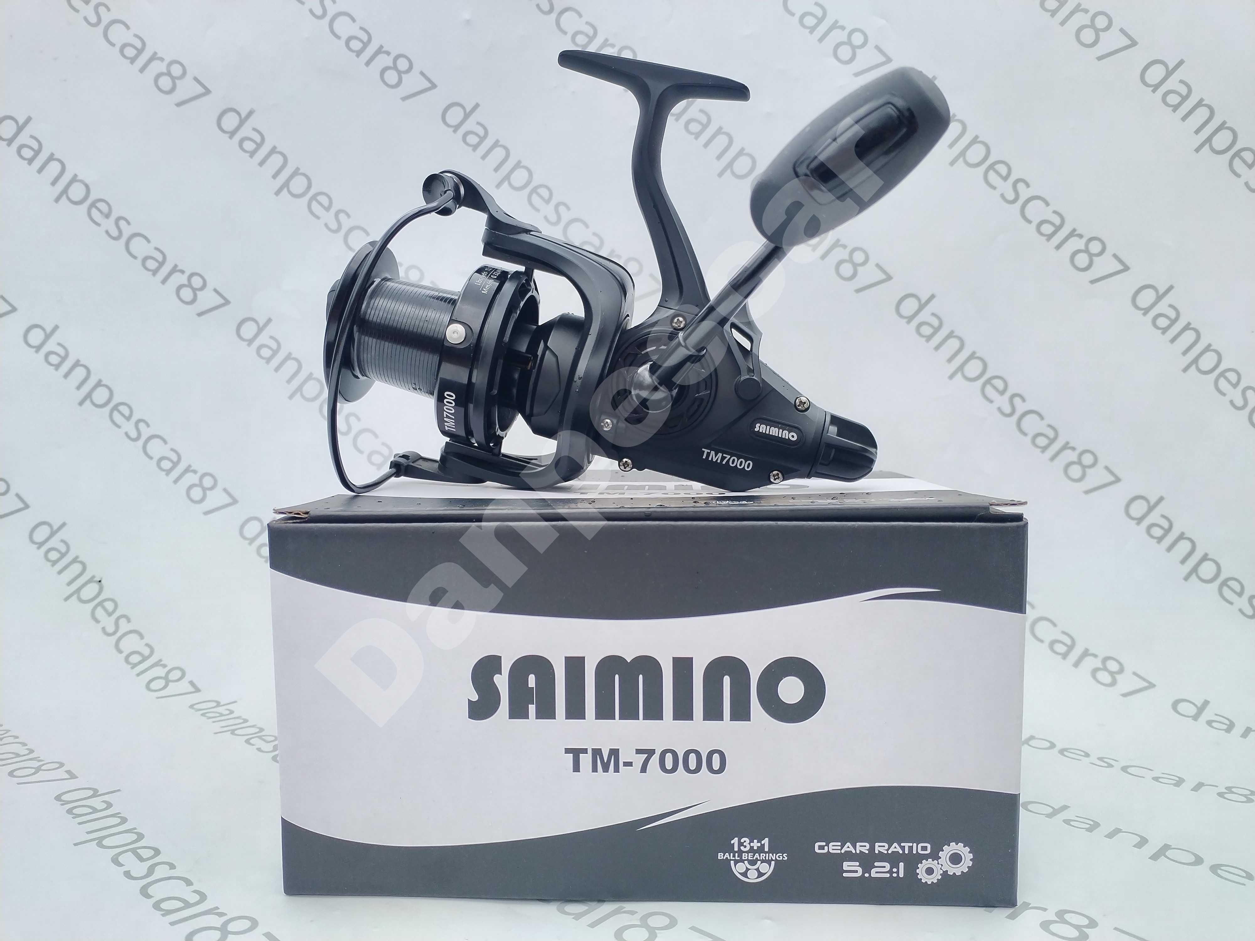 Mulineta SAIMINO TM7000 Long Cast pentru crap Capacitate: 0,32mm/490m
