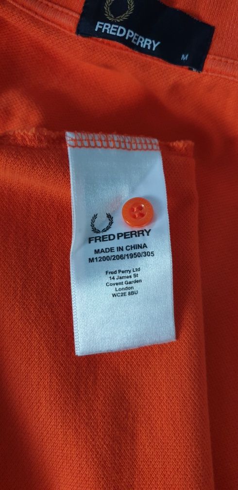 Fred Perry Pique Cotton Mens Size M ОРИГИНАЛ! Мъжка Тениска!