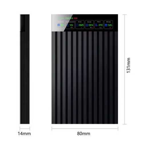 Carcasa externa SSD/HDD 2.5 inch afisaj LCD Color Smart Sentinel