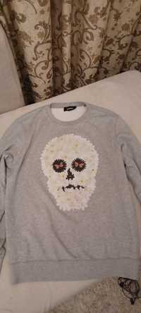 Wts Vintage Diesel S-Joe-Qb Floral Skull Sweatshirt