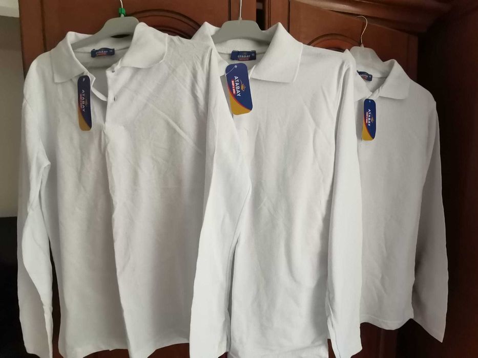 Tricouri polo baieti noi cu maneca lunga (12-14 ani)