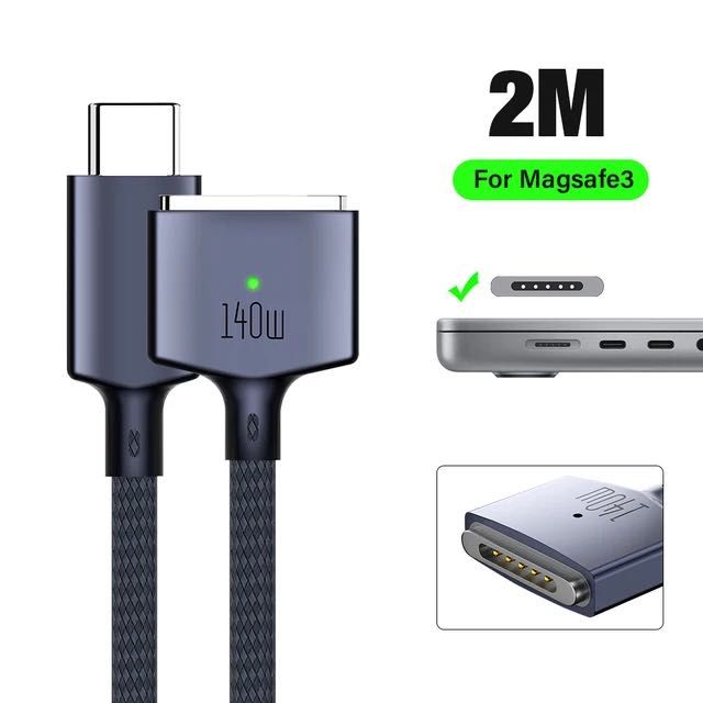 Cablu Apple MagSafe 3 - MacBook Pro Air - 2 metri - Type C PD 140W
