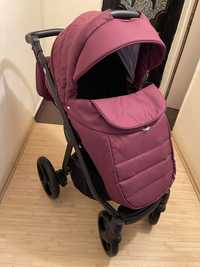 Carucior 3 in 1 Adamex Neonex Dolce Be2Me DL22, Burgundy Red