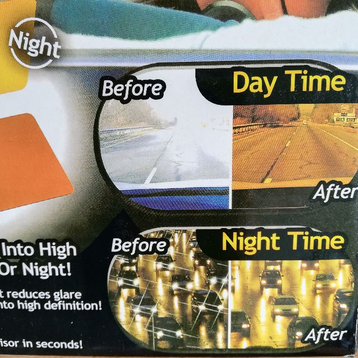 Визьор за кола през деня и нощта с HD Visor, Сенник за кола, мъгла и с