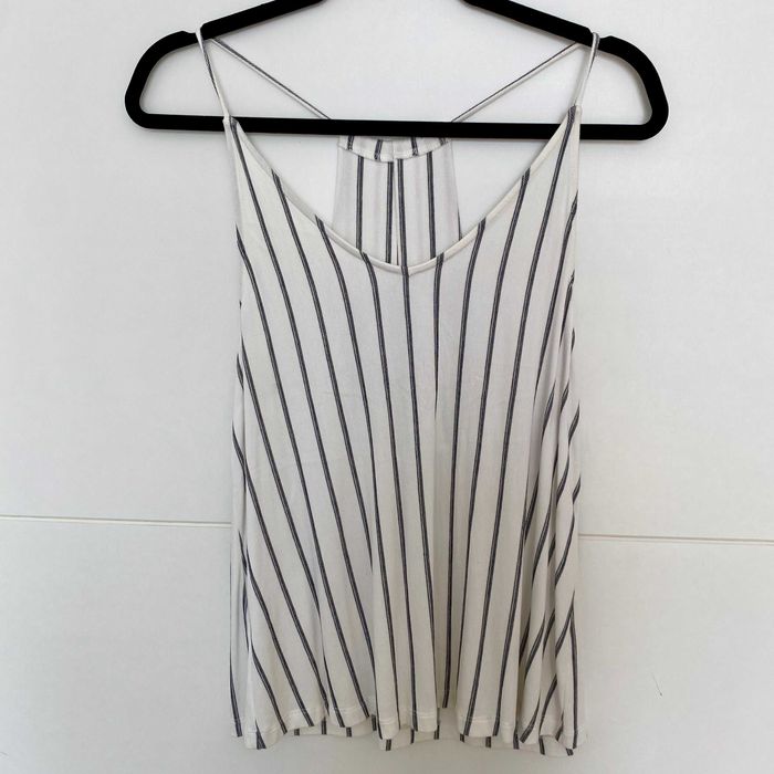 Maieu de dama in dungi alb cu negru MANGO marimea L