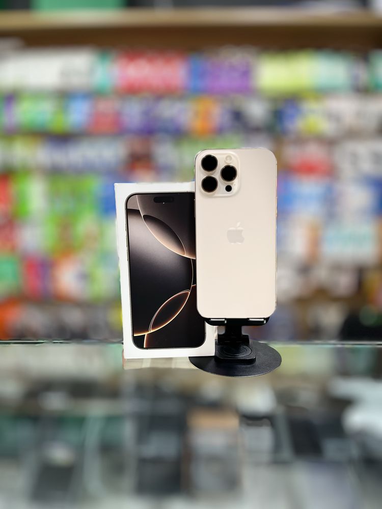 Iphone 16 Pro Max 256gb 100% Desert sim - Naqd va halol nasiya savdoga