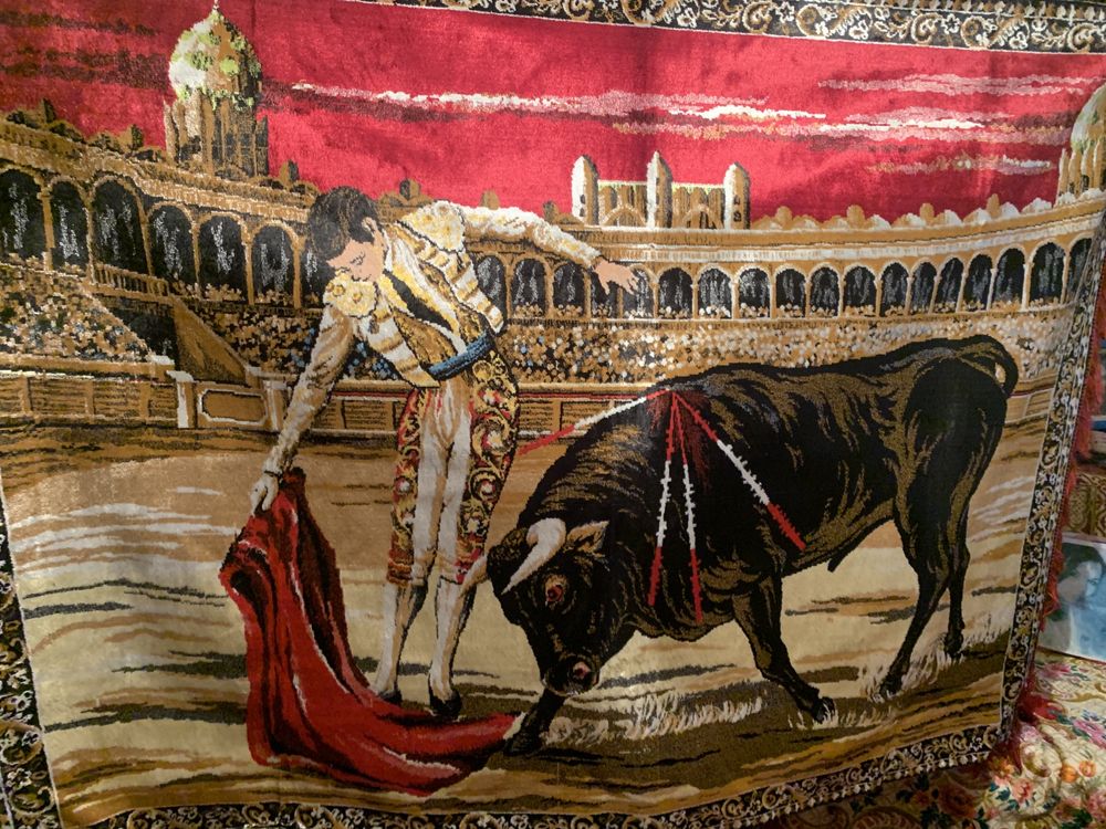 Carpeta persana toreador originala pentru colectionari