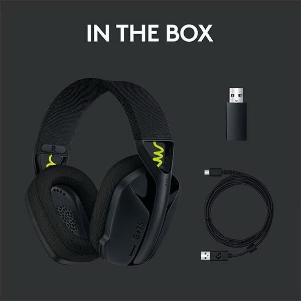 Căști Logitech G435 Lightspeed wireless negre Autentice Noi, Sigilate