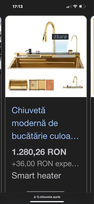 Chiuveta nou nouta in cutie