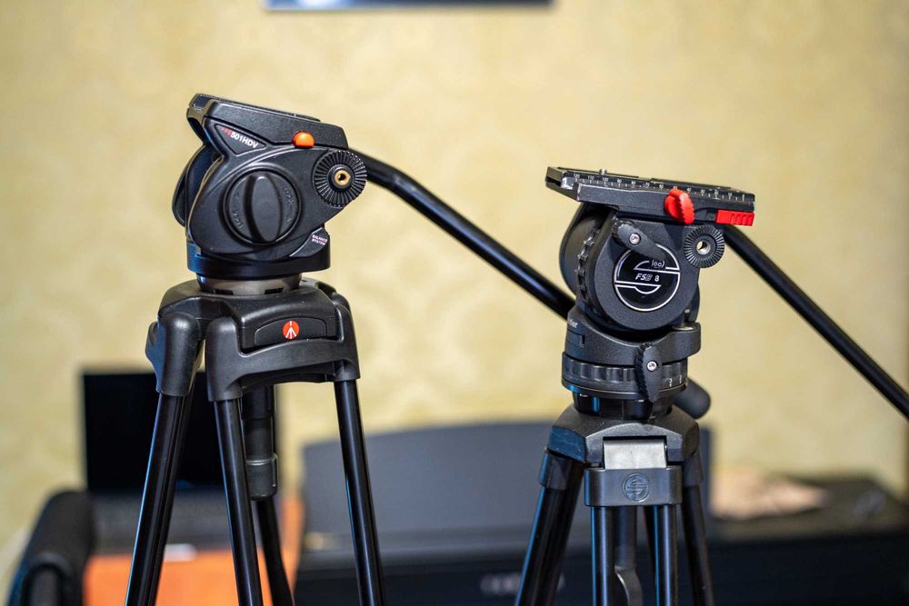 Штатив Sachtler FSB 8 для видеокамер весом до 10кг.