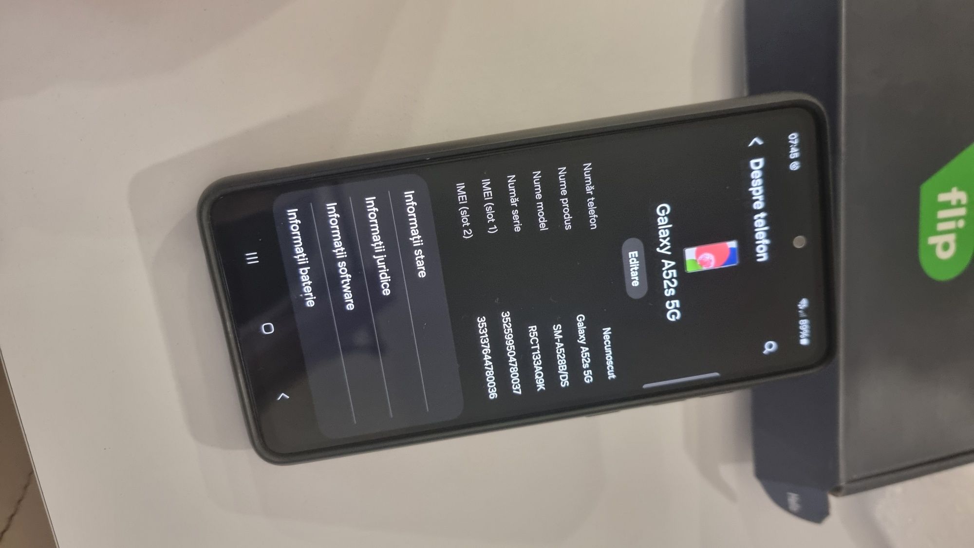 Vand Samsung A52S 5G 128 gb