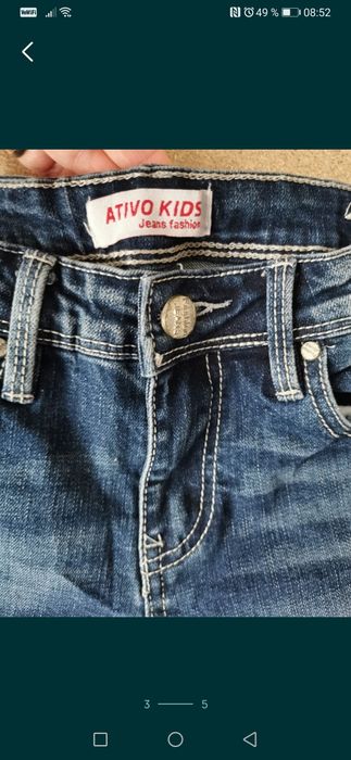 Blugi fetita firma ATIVO KIDS 128(7-8 ani) NOI