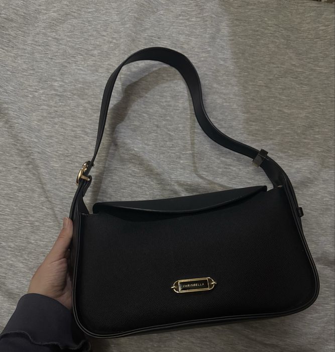 Женская черная сумка кошельки