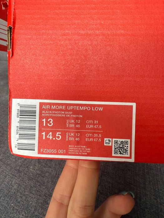 Маратонки Найк Nike Air More Uptempo 47.5