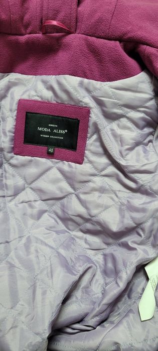 Palton stofa Fucsia Fabricat in Romania marime S/M