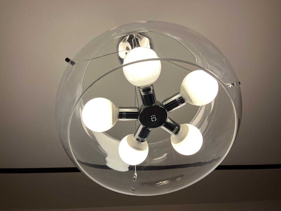 Lustră de interior AUDI-10, 5 x E27, IDEAL LUX, Argintiu, transparenta