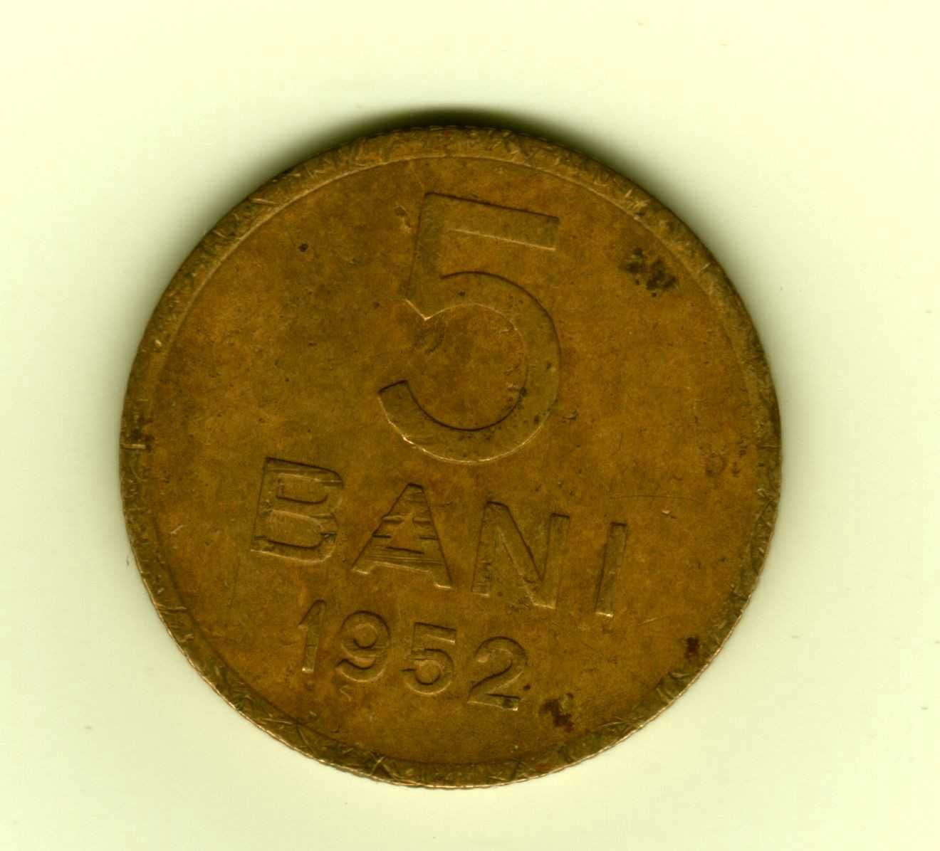 Moneda 5 Bani 1952