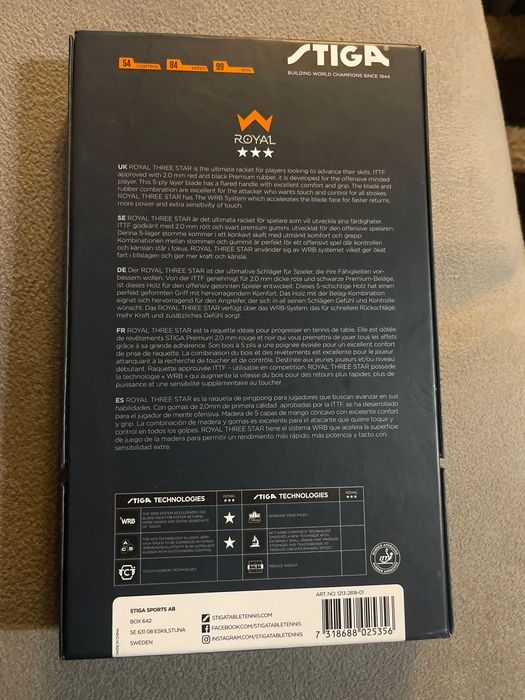 Хилка за тенис на маса Stiga 3 star