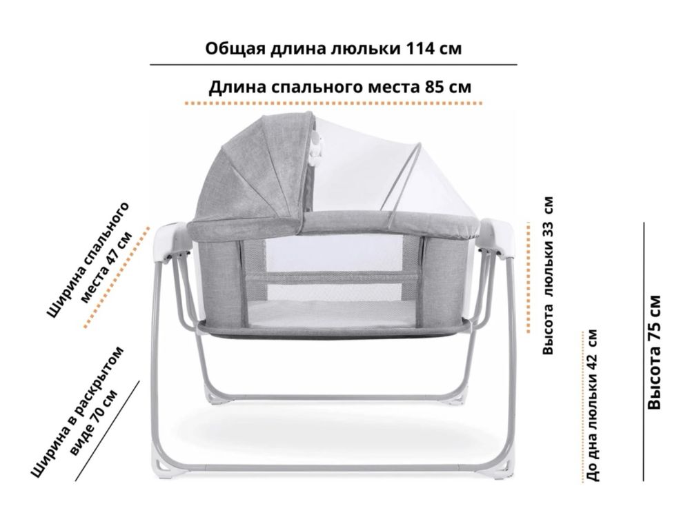 Кроватка люлька для новорожденных